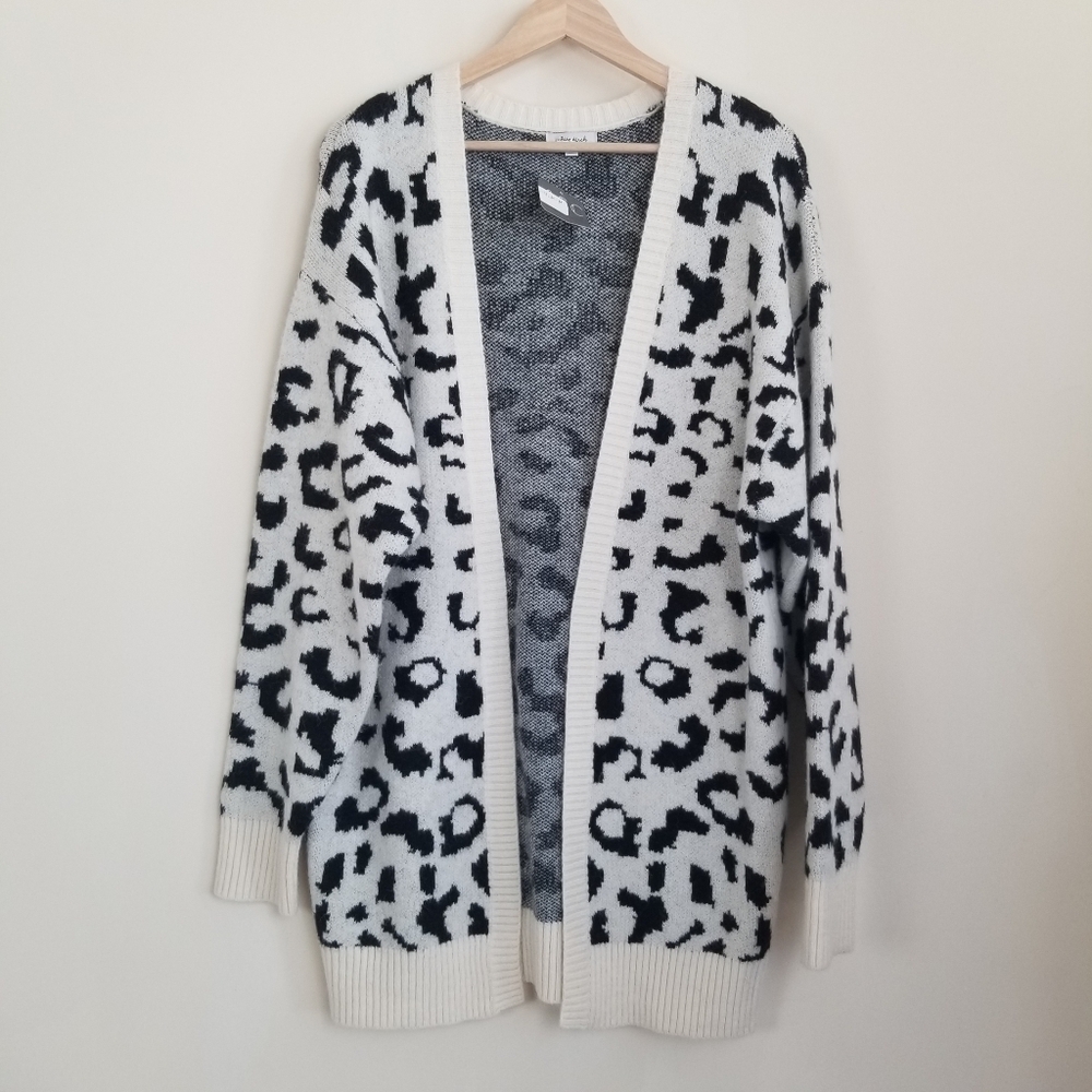 White Birch Cardigan Sweater Medium NWT
